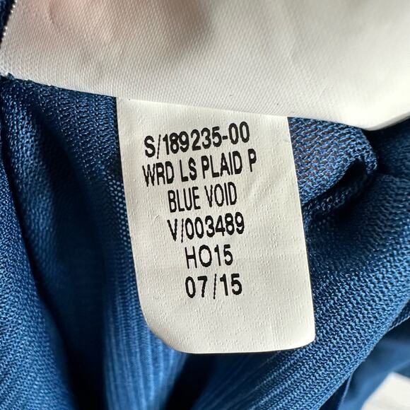 Old Navy Womens size 3X Long Sleeve Pleated Pintuck Tunic Dress Blue - Picture 9 of 10